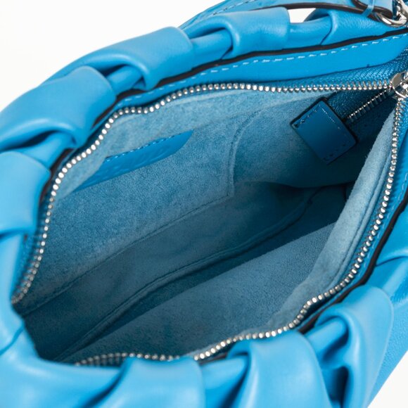 STAUD Bean Marine Ruched-Leather Convertible Mini Bag - Picture 9 of 10